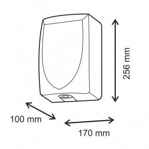 Uscător de mâini THINDRY, inox, mat, periat, automat, 1000W