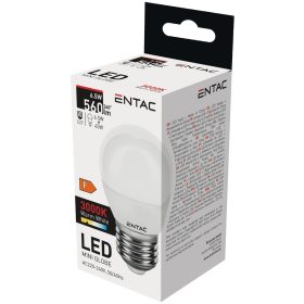Entac LED Mini Globe E27 6,5W WW 3000K
