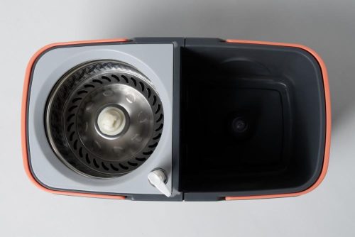 Спин Моп сет брисача са ротирајућом главом (челична ожета са ручком за канту, 2 крпе)