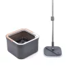 Spin Mop rotating head mop set with flat mop (bucket handle wringer 2 mops)
