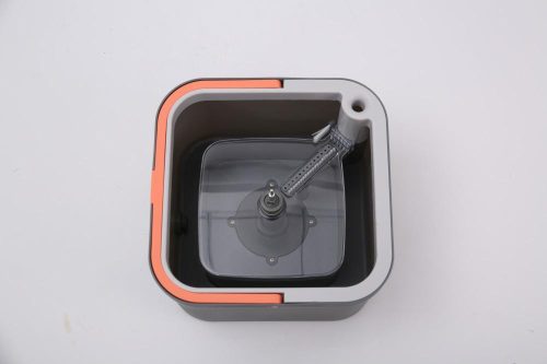 Спин Моп сет брисача са ротирајућом главом са равним крпом (ожетач са ручком за канту, 2 крпе)