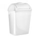 Mar plastic wall-mounted white trash can, intimate bag collector 8 liters