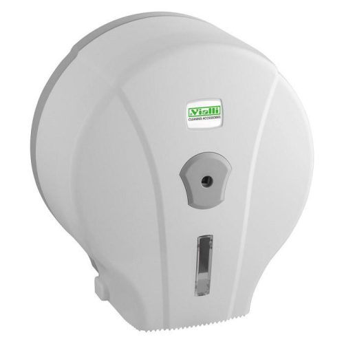 Vialli Mini toilet paper dispenser ABS plastic, white, 8 pcs/carton