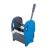 Mop press for blue cleaning cart