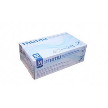   MUMU egyszerhasználatos latex fehér L, 100 db-os, 20 (doboz/karton)