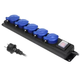   Placa de distributie industriala Orno, schuko 5 pini 16 A 250 V ~ 3500 W IP44, 5m
