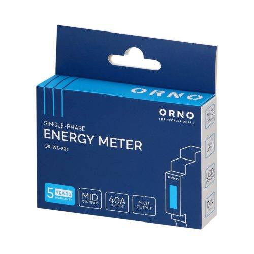 Orno jednofazno digitalno brojilo potrošnje može se montirati na šinu 40A