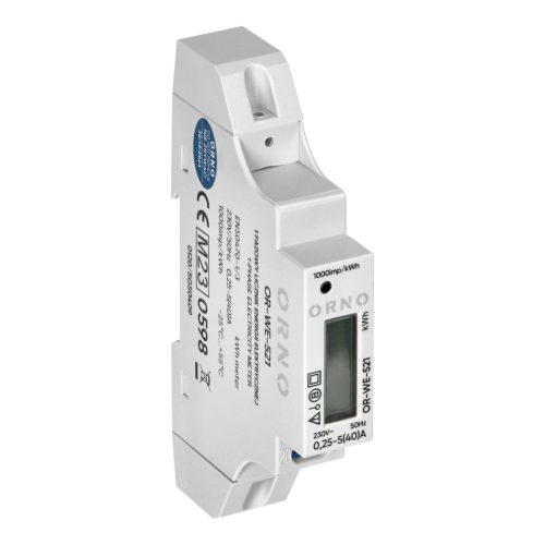 Orno jednofazno digitalno brojilo potrošnje može se montirati na šinu 40A