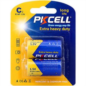 PKCELL Extra heavy duty battery C R14P 2 pcs