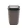 Coș de gunoi Plafor Quatro cu capac basculant cu arc 12L Mocca