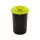 Coș de gunoi Plafor ECO rotund, cilindric 50L negru/verde