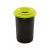 Plafor ECO round, cylinder trash can 50L black/green