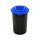 Coș de gunoi Plafor ECO rotund, cilindric 50L negru/albastru