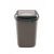 Plafor Quatro spring tipping dustbin with lid 45L Mocca