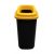 Plafor Sort selective waste collector, dustbin 45L black/yellow