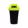 Colector selectiv de deșeuri Plafor Sort, coș de gunoi 45L negru/verde