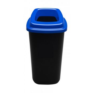   Plafor Sort szelektív hulladékgyűjtő, szemetes 45L fekete/kék