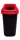 Colector selectiv de deșeuri Plafor Sort, coș de gunoi 45L negru/roșu