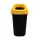 Colector selectiv de deșeuri Plafor Sort, coș de gunoi 28L galben/negru
