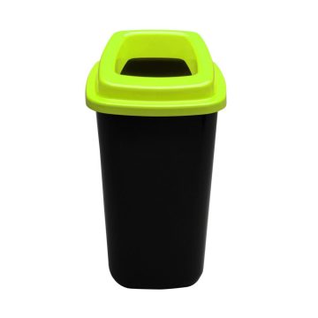   Plafor Sort szelektív hulladékgyűjtő, szemetes 28L zöld/fekete