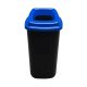 Plafor Sort szelektív hulladékgyűjtő, szemetes 28L kék/fekete