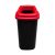 Plafor Sort szelektív hulladékgyűjtő, szemetes 28L piros/fekete