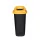 Colector selectiv de deșeuri Plafor Sort, coș de gunoi 90L negru/galben