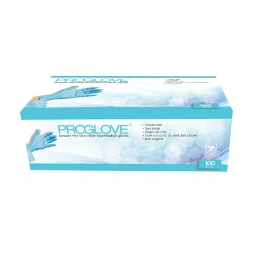 Proglove Nitrile examination gloves, powder-free, blue "L" 100 pcs/box