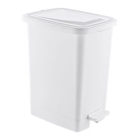 Slim Műanyag pedálos szemetes, fehér, 25L