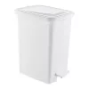 Coș de gunoi din plastic cu pedală, argintiu/gri 15L