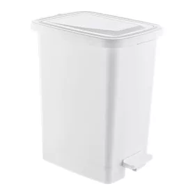 Coș de gunoi din plastic cu pedală, argintiu/gri 15L