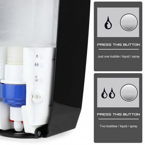 Wandmontierter sensorischer Händedesinfektionsmittel- und Flüssigseifenspender weiß-schwarz 1000 ml mit Adapter