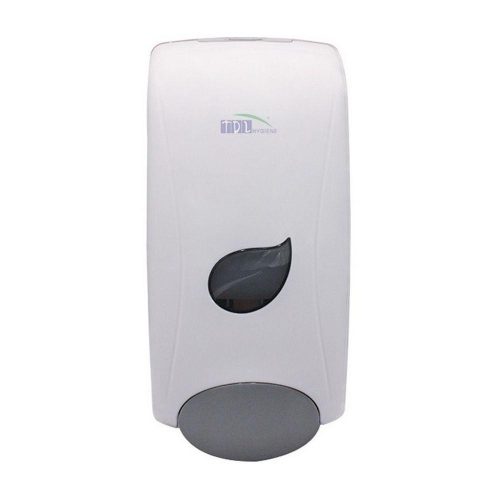 Foam soap dispenser with 1 liter refillable container
