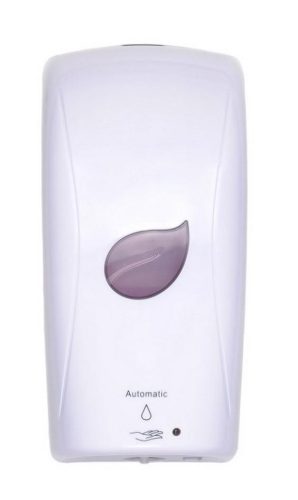 Automatic soap and hand sanitizer gel dispenser with 1 liter refillable container