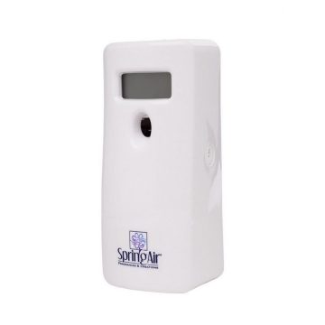 Spring Air white air freshener digital dispenser