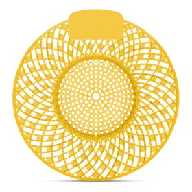   Piszoár bio enzimes illatosító rács Spiral, citrom illatú (sárga)