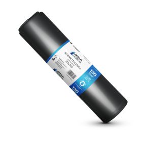   Sac de gunoi negru 70x110 20microni 135L 10buc/rula 20role/pachet