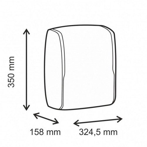 Bezdušový zásobník na uteráky na ruky skladaný do V