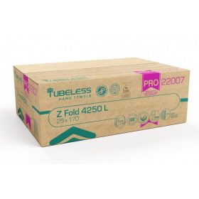   Tubeless Z Falthandtuch 2-lagig, 100% Zellulose, 20,3x24cm, 25x170 Blatt 4250 Blatt/Karton