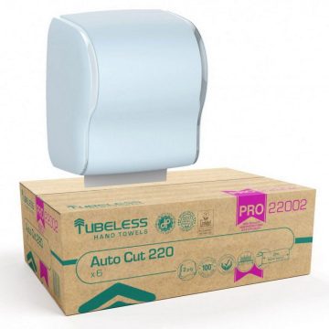   Tubeless AUTOCUT roll hand towel dispenser 1 pc + 4 cartons TUB22002 hand towel discount package