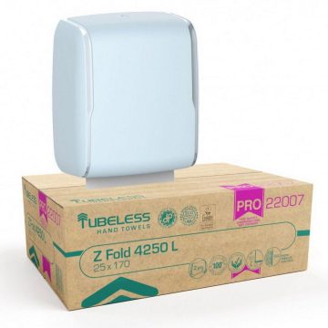   Tubeless Z folded hand towel dispenser 1 pc + 2 cartons TUB22007 hand towel discount package