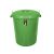 Round trash can, with lid, lockable, plastic, eco green, 70 liters