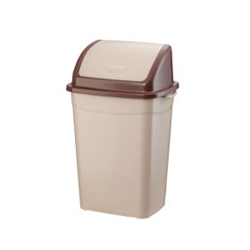 Planet Billenőfedeles szemetes kuka, műanyag, barna, 9 L