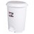 Pedal bin, plastic, LUXURY white, with removable basket, 6L NO2