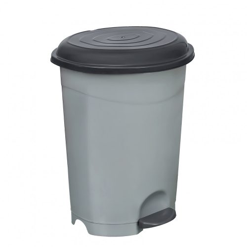 Pedal bin, plastic, ECO grey, with removable basket, 6L NO2
