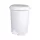 Coș de gunoi cu pedală, plastic, LUXURY alb, cu coș detașabil, 12L NO3