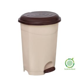   Planet Pedálos szemetes kuka, műanyag, ECO barna kivehető kosárral, 12L NO3