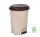 Coș de gunoi cu pedală, plastic, ECO maro cu coș detașabil, 12L NO3