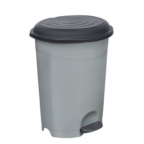 Pedal bin, plastic, ECO grey, with removable basket, 12L NO3