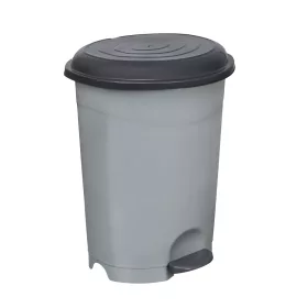   Coș de gunoi cu pedală, plastic, ECO antracit, cu coș detașabil, 22L